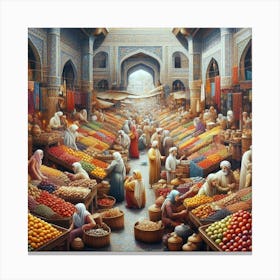 Islamic Market Canvas Print