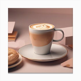 Coffee And Donuts Canvas Print