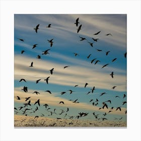 Flock Of Birds 1 Canvas Print