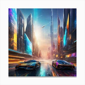 Futuristic City 155 Canvas Print