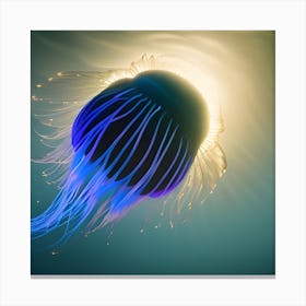 Jellyfish - Jellyfish Stock Videos & Royalty-Free Footage 4 Canvas Print