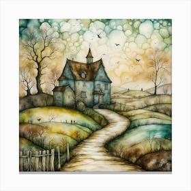 House On The Hill 3 Canvas Print