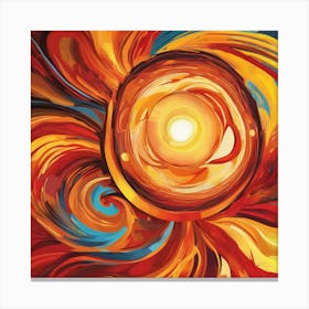 An Abstract Sun One Art 14 Canvas Print