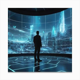 Futuristic City 1 Canvas Print