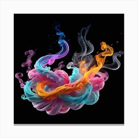 Smoke & Ink Dancing Canvas Print