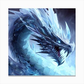 Ice Dragon 1 Canvas Print