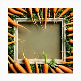 Carrots In A Frame 14 Canvas Print