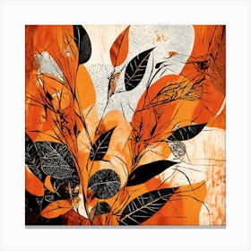 BOTANIC BOHO ART 1 Canvas Print