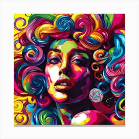 Girl With passion Canvas Print