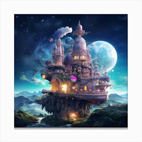 Castle In The Sky Canvas Print