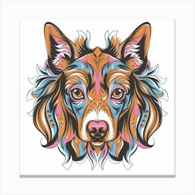 Dog Head Canvas Print