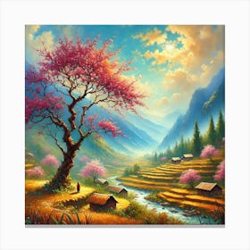 Spring On High Mountain Slopes Canvas Print