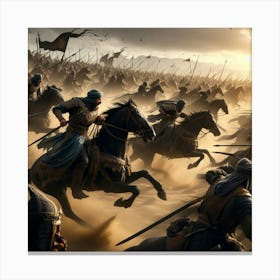 Battle Of The Armies Canvas Print