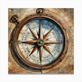 Compass 5 Canvas Print