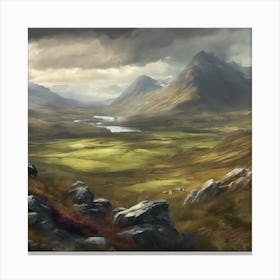 Highland View Art Print 3 Canvas Print