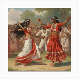 Indian Dance Canvas Print