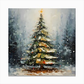 Vintage Tannenbaum Harmony Canvas Print