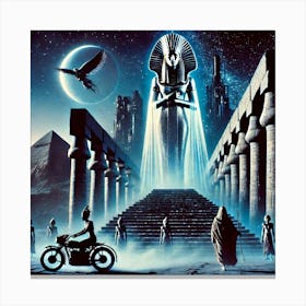 Nubian Futuristic Myth Canvas Print