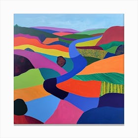 Colourful Abstract The Broads England 4 Canvas Print