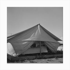 Nyssa, Oregon, Fsa (Farm Security Administration) Mobile Camp, Tent Home Of Japanese Americans Living At The Canvas Print