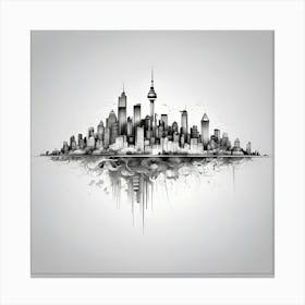 City Skyline 27 Canvas Print