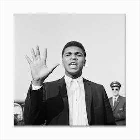 Cassius Clay In London For His Non Title Clash With Henry Cooper Canvas Print