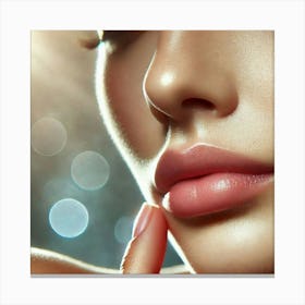 Woman'S Face Canvas Print