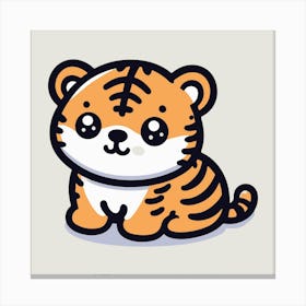 Cute Tiger 20 Canvas Print