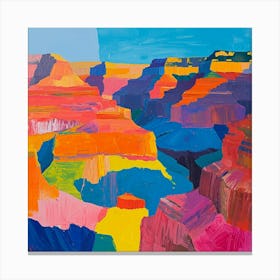 Colourful Abstract Grand Canyon National Park Usa 3 Canvas Print