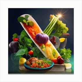 Healthy Food Canvas Print