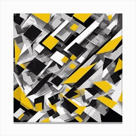 Yellow Squares 1 Canvas Print