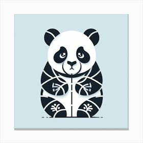 Minimalist, Panda 3 Canvas Print