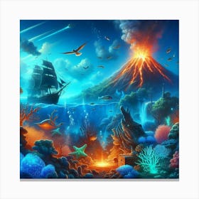 Underwater Seascape 1 Canvas Print