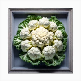 Cauliflower In A Frame 2 Canvas Print