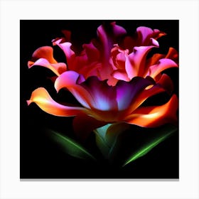 Tulip Flower Photo Canvas Print