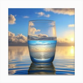 Glass Of Water Canvas Print