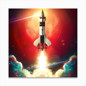 The Lone Rocket Canvas Print