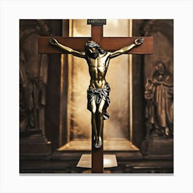 Jesus On The Cross Canvas Print