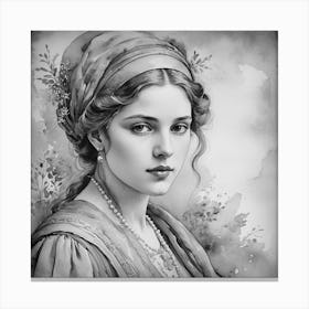 Victorian Girl Canvas Print