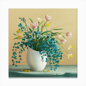 Flowers In A Vase 30 Canvas Print