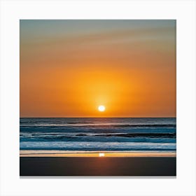 Sunset On The Beach 2 Canvas Print