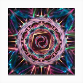 Psychedelic Mandala Canvas Print