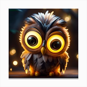 Cute Owl 3 Canvas Print