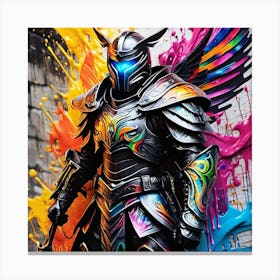 Warrior With Wings Canvas Print