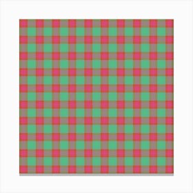 Plaid Fabric 151 Canvas Print