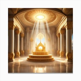 Golden Throne 1 Canvas Print