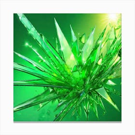 Green Glass Canvas Print