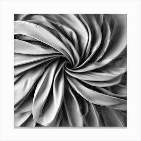 Black And White Abstract Flower Canvas Print
