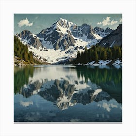 Mountain Lake 2 Canvas Print