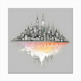 New York City Skyline 101 Canvas Print